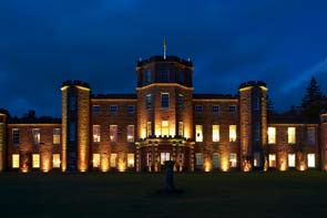 Photo of the exterior of Fasque Castle in Aberdeenshire